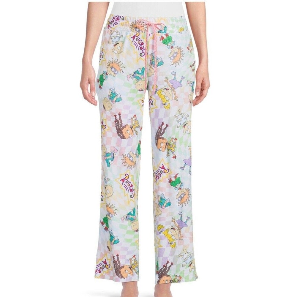 Nickelodeon Rugrats 2X (18W-20W) NWOT Women’s Sleep Pajama Pants Pockets White